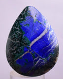 4.9cms AZURITE MALACHITE CABOCHON PERU PENDANT JEWELRY BB142