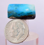 10.5cts GEM BLUE OPAL SCENIC CABOCHON PERU SEASCAPE PENDANT JEWELRY BB390