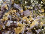 7.5cms APATITE SIDERITE QUARTZ CRYSTALS CHALCOPYRITE PYRITE PERU AB184