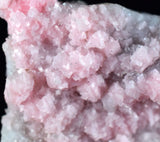 3.4cms RHODOCHROSITE QUARTZ PERU PINK CRYSTALS MINERAL RB206