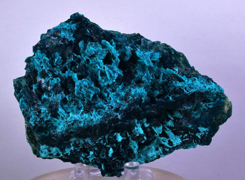 9.2cm GEM BLUE MALACHITE CHRYSOCOLLA PERU ROSETTE BOTRYOIDAL CRYSTAL GRAPE UB128