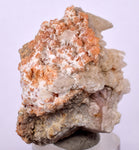 4 cms RED ORANGE ZEOLITE STILBITE LAUMONTITE CALCITE CRYSTALS PERU FB59