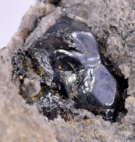 6.1cms ACANTHITE QUARTZ PYRARGYRITE CHALCOPYRITE CRYSTALS MINERAL PERU HB181