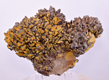 9.7cms LIMONITE MARCASITE QUARTZ HEMATOID CRYSTALS PERU MINERAL SPECIMEN QB107