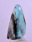 11.5ct GEM BLUE OPAL SCENIC CABOCHON PERU SEASCAPE PENDANT JEWELRY BB347
