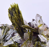 6.3cms PREMIUM EPIDOTE AXINITE QUARTZ CRYSTALS PERU AESTHETIC COLLECTOR CBZ164