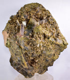 16cms CLINOZOISITE EPIDOTE CRYSTALS PERU MINERAL SPECIMEN COLLECTOR  KB38