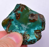 40grs GEM SILICA CHRYSOCOLLA LILY MINE PERU CHALCEDONY QUARTZ BLUE ROUGH SB137