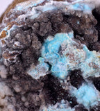 5.9cms DRUZY CHRYSOCOLLA QUARTZ LILY MINE PERU COPPER 2000 DISCOVERY DB32