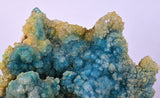 7.5cms DRUZY CHRYSOCOLLA CALCITE PERU COPPER 2000 DISCOVERY DB111