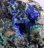 12cms GEM BROCHANTITE LINARITE MICRO CRYSTALS INCA DE ORO CHILE MINIATURE Z20