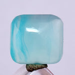 2ct GEM BLUE OPAL SCENIC CABOCHON PERU SEASCAPE PENDANT JEWELRY BB299