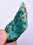 17grs GEM SILICA CHRYSOCOLLA LILY MINE PERU CHALCEDONY QUARTZ BLUE ROUGH SB142