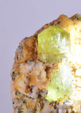 3.9cms YELLOW APATITE CRYSTALS IMILCHIL MOROCCO MINERAL SPECIMEN AB234