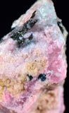 3.8cms RHODOCHROSITE QUARTZ GALENA PERU PINK CRYSTALS MINERAL RB198