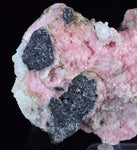 10cms RHODOCHROSITE ROSETTE PYRITE CRYSTALS PERU MINERAL SPECIMEN RB580