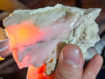 360 grams GEM PINK OPAL PERU ROUGH ANGEL SKIN TRANSLUCENT CORAL COLOR PB84