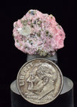 2.1ms RHODOCHROSITE FLUORITE PYRITE CHINA CRYSTAL RHOMBOHEDRAL MINIATURE RB411