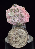 2.1ms RHODOCHROSITE FLUORITE PYRITE CHINA CRYSTAL RHOMBOHEDRAL MINIATURE RB411