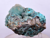 7.4cms DRUZY CHRYSOCOLLA QUARTZ PERU COPPER MINERAL SPECIMEN COLLECTOR DB70