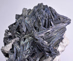 12cms STIBNITE QUARTZ CRYSTAL PERU MINERAL SPECIMEN COLLECTOR MB117