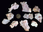LOT 10 GEM PINK OPAL NATURAL SCULPTURE BOTRYOIDAL PERU QUARTZ TRANSLUCENT PB79