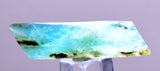 16ct GEM BLUE OPAL SCENIC CABOCHON PERU SEASCAPE PENDANT JEWELRY BB123