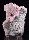 10.3cms RHODOCHROSITE ROSETTE PYRITE FLUORITE QUARTZ PERU PINK CRYSTALS RB347