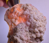 9.4cms GEM PINK OPAL HYALITE PALYGORSKITE QUARTZ SCULPTURE BOTRYOIDAL PERU PB45