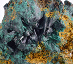 8.4cms ATACAMITE QUARTZ CRYSTALS LIMONITE  LILY MINE PERU MINERAL SPECIMEN AB185