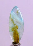 1ct GEM BLUE OPAL SCENIC CABOCHON PERU SEASCAPE PENDANT JEWELRY DENDRITES  BB150