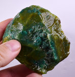 200grs GEM SILICA CHRYSOCOLLA LILY MINE PERU CHALCEDONY QUARTZ BLUE ROUGH SB107