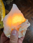 150 grams GEM PINK OPAL PERU ROUGH ANGEL SKIN TRANSLUCENT CORAL COLOR PB63