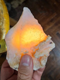 150 grams GEM PINK OPAL PERU ROUGH ANGEL SKIN TRANSLUCENT CORAL COLOR PB63