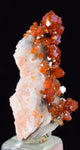 3.1cm VANADINITE CRYSTAL BARITE MIBLADEN MOROCCO MINIATURE MINERAL SPECIMEN WB16
