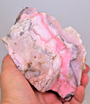 775grs. PINK OPAL NATURAL GLOBE FISH ? PERU ROUGH TRANSLUCENT CORAL COLOR PB99