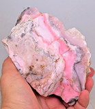 775grs. PINK OPAL NATURAL GLOBE FISH ? PERU ROUGH TRANSLUCENT CORAL COLOR PB99