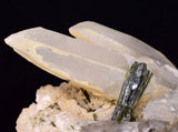 12.3cms QUARTZ EPIDOTE CRYSTAL MINERAL SPECIMEN QB109