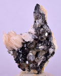 4.3cms CERUSSITE BARITE GALENA CRYSTALS MOROCCO MINERAL SPECIMEN KB43