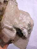 20cms CALCITE WITH QUARTZ EPIDOTE CRYSTALS PERU SHINY MINERAL SPECIMEN GB41