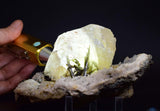 18 cms CALCITE EPIDOTE QUARTZ CRYSTALS INCLUTIONS PERU MINERAL SPECIMEN GB36