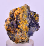 3.4cms GEM RARE WULFENITE FLUORITE MINI CRYSTALS ALAMO ARIZONA USA YB52