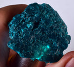 55grs BLUE MALACHITE CHRYSOCOLLA SCULPTURE SCENIC PERU ROUGH DECORATION UB178