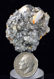 3.6cms CERUSSITE BARITE GALENA CRYSTALS MOROCCO MINERAL SPECIMEN KB57