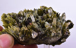 8.2cms PREMIUM AXINITE EPIDOTE QUARTZ CRYSTALS PERU AESTHETIC COLLECTOR AB223
