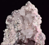 10cms RHODOCHROSITE ROSETTE QUARTZ PERU PINK CRYSTALS NEEDLES MINERAL RBZ418