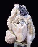 3.8cms PROUSTITE RED RUBY SILVER  MANGANO CALCITE PERU UCHUCCHACUA MINE HB268