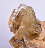 9cms GEMMY BARITE CRYSTALS PERU SHINY TRANSLUCENT MINERAL SPCIMEN EB72