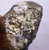 6.9cms PYRITE CUBIC QUARTZ TETRAHEDRITE PERU CRYSTAL MINERAL COLLECTOR MB31