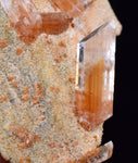 6.8cms LIMONITE IN SELENITE CRYSTAL COLLECTOR PERU MINERAL SPECIMEN TB108